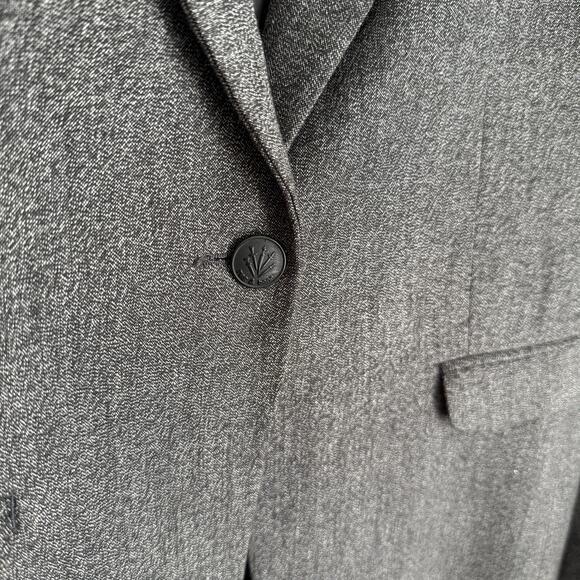 Rag and Bone Women's Gray Blazer Wool Size 4 Single Breasted Preppy Office - Picture 2 of 9